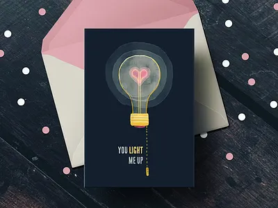 You light me up ♥️ illustration love valentines