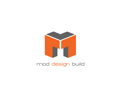 Mod Design Build Logo branding graphic design logo