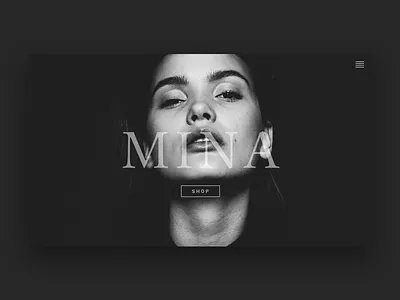 M I N A graphic design typography ui ux web design