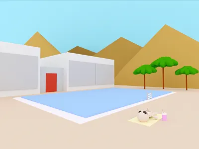 Alien Vacation 3d 3d design 3d illustration illustration