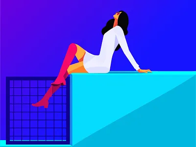 wild and free character clothes design fashion illustration lady people summer woman