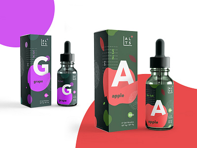 A L T S + apple branding design flavor grape identity packaging vape