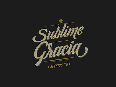 Sublime Gracia brush calligraphy lettering line pen vector