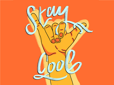 Hang Loose design hand done hang loose illustration. talktypetome typography