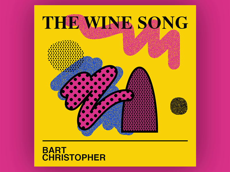 🍷 abstract album art cover art graphic design illustration music typography wine