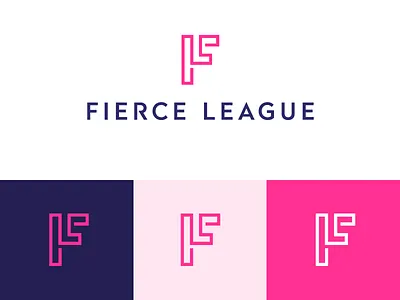 FL Monogram beauty fashion brand branding female lifestyle fierce sexy fl monogram font typography initial name letter logo lettering outline line monoline makeup feminine woman women