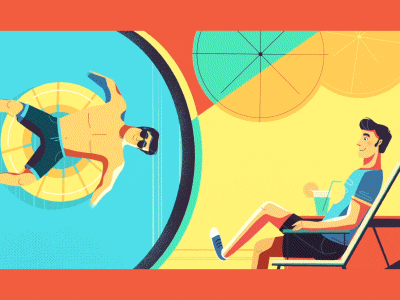 The Arabic leader in booking online #2 animated ad animation booking website character animation commercial explainer video hotel journey pool relax travels video marketing