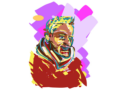 Broda adobe draw. adobe app app illustration illustrator man portrait