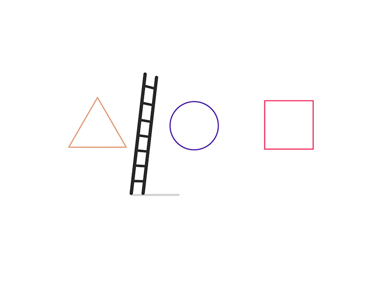 It’s about matching needs, raising the ladder. 3d after effects animation geometry ladder motion shapes