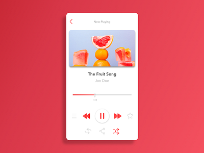 #Dailyui Challenge Day 09 - app challenge clean creative dailyui design graphicdesigner graphics musicplayer userinterface ux