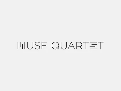 Muse Quartet artangent cello logo mark monogram muse quartet string urban violin