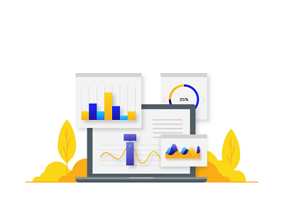 Business & Finance Pt. 2 business chart finance laptop paper popup window semiflat ui ux