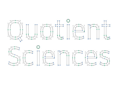 Quotient Sciences bespoke branding hand drawn identity logo logotype science type typography