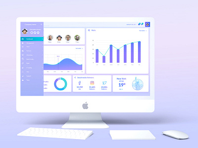 Dashbord Template dashboard design purple template ui ux