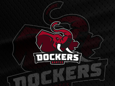 Dockers - Sport Team americanfootball elephant identity logo nantes sport ussport