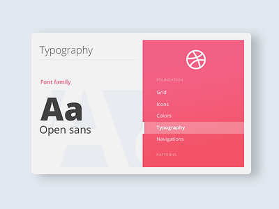 Typography dribbble font open sans typography ui ux