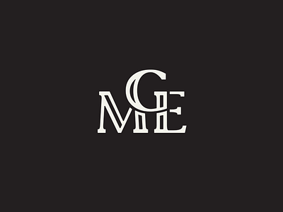 MGE monogram design e g letter logo m monogram wordmark