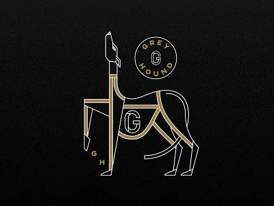 Greyhound custom type dribbble lettering logo design monoweight illustration typography