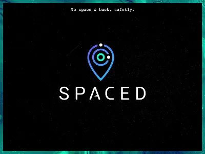 SPACED. brancing challenge design logo space spaced travel