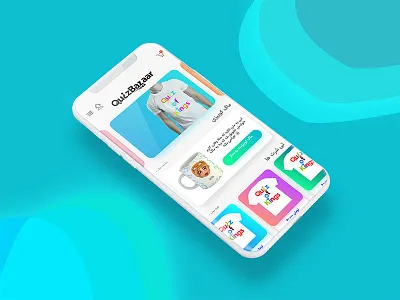 Quiz Bazaar bazaar ecommerce gradient illustrator modern quiz bazaar shop shopping ui