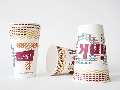 Coffee cup for Friends English Club behance brandidentity brandingidentity corporateidentity designlogo graphicsdesign identity identitydesign logo logotype