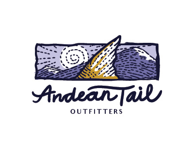 Andean Tail andean fly fishing fly fishing logo logo logo design outfitters tail trout