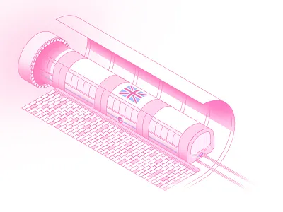 London Underground britain gradient isometric keep calm london station stroke subway travel tube tunnel vector