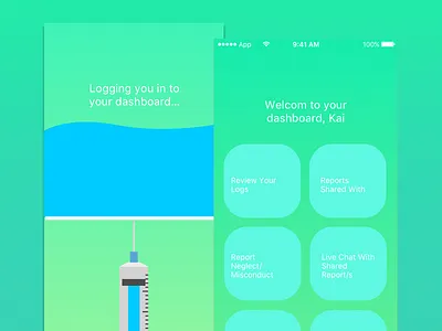Admitted-Conceptual Design admission app care dashboard feedback hospital logs medical medical care mobile quality assurance report