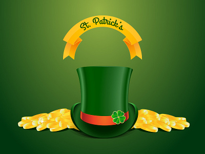 Fortune and Beer adobe illustrator coins holiday illustration ireland st. patricks day vector