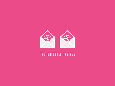 Two Dribbble Invites dribbble invite