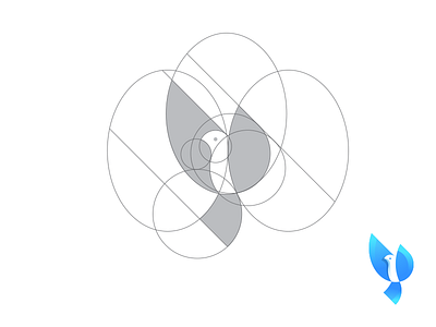Bird Grid bird bird logo flying bird geometrical logo grid identity logo logo construction logo grid mark shibu symbol