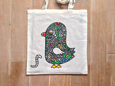 Bird acrylic hand drawing marker