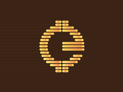 e-coin blend dots flow lettermark