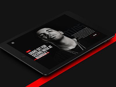 THE NEW NEW(s) app article dark interface ipad landing menu minimal news scroll ui ux