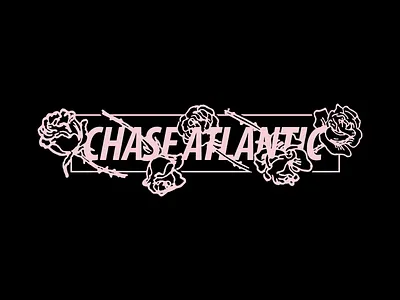 Chase Atlantic - Roses branding identity illustration logo rose type typography