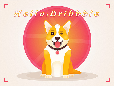 Hello Dribbble dribbble，dog， hello