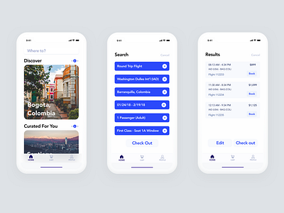 Flight Booking App app booking concept flight iphone ui ux x