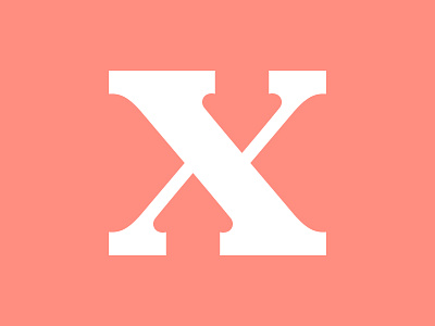 X experiment letter type typography uppercase x