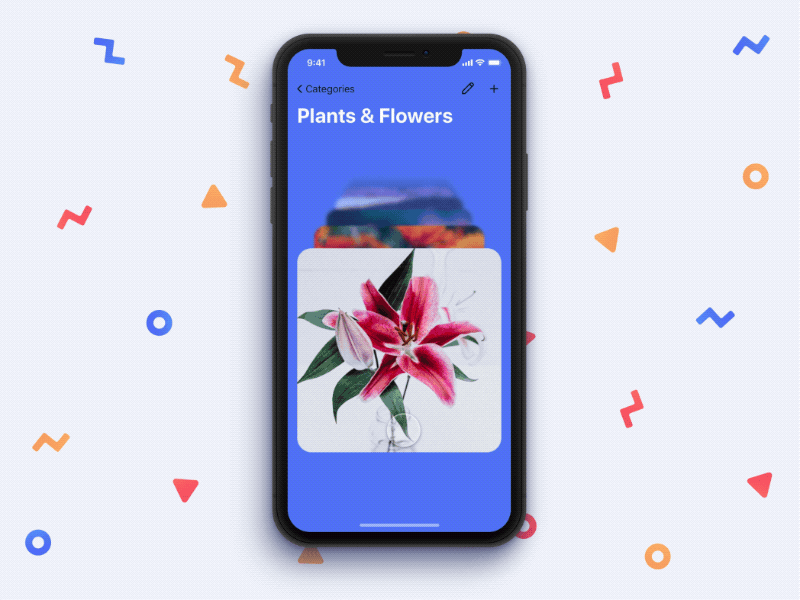 Learn words and objects - flipping cards concept animation app cards flip framer interaction mobile phone prototype stack ui ux