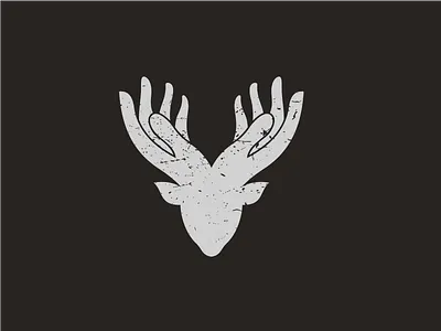 Deer Fingers ilustration logo