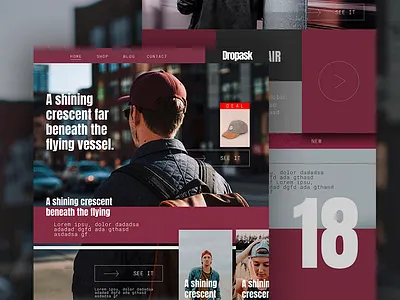 Concept - First Shot concept layout shot web