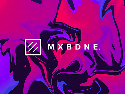 MXBDNE Waves artwork gradient graphic design illustration pink purple waves