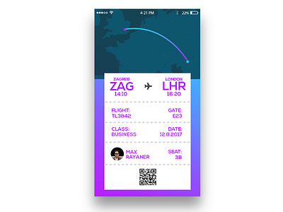 ELECRONIC PLANE TICKET application electronic illustrator map mobile phone photoshop plane ticket ui ux