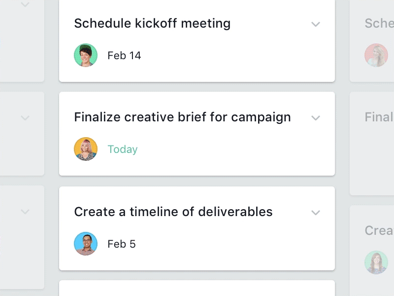 Custom Fields on Boards animation asana kanban ui ux uxui