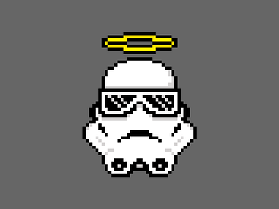 Getting High. 8bit dark side design icon mac icons pixels simple star wars stormtroopers