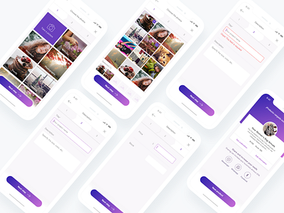 Upload new product flow app create flow form iphonex modal native new pictures selection thank you page upload