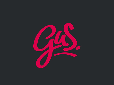 gus handwritten script type typography