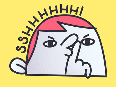 Shhhh! angry roomates roomies shhh silence stickers