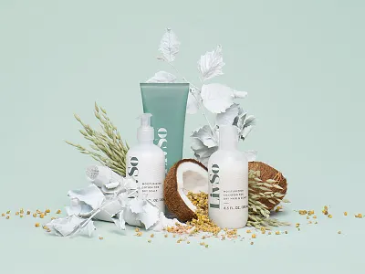 LivSo Key Visual art direction beauty brand haircare natural photo photography product styling