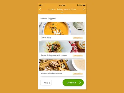 Homy food app design food meal order product ui ux